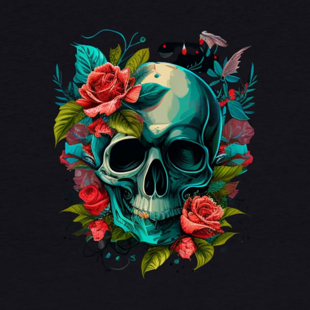 Flower skull by Crazy skull